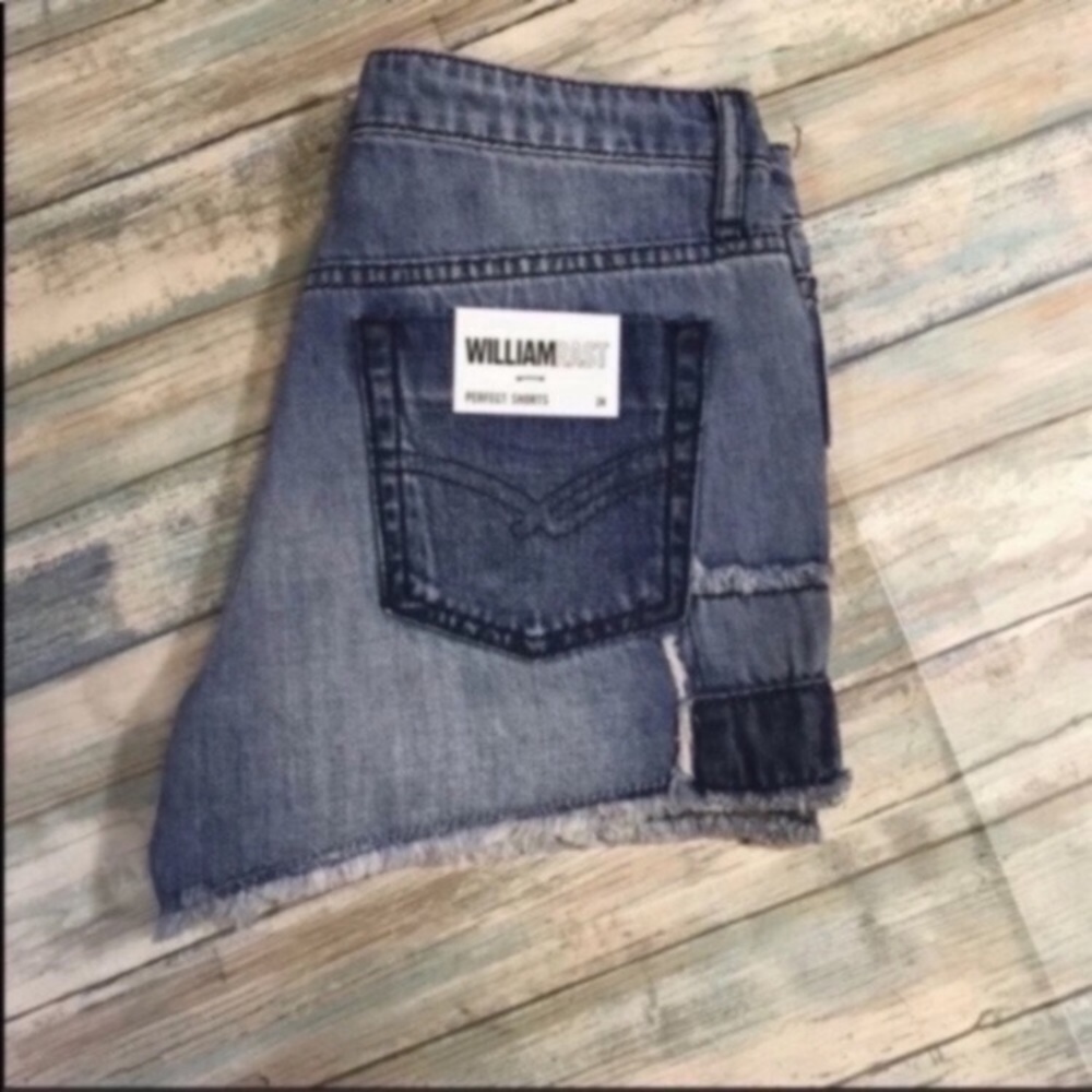 NWT William Rast Patchwork Denim Shorts - Picture 4 of 4